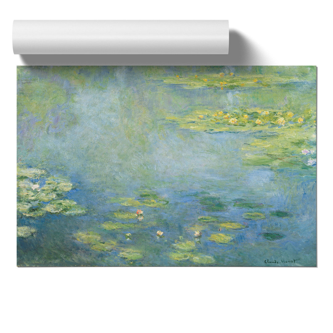 Water Lilies Lily Pond Vol.28 by Claude Monet - Unframed Painting