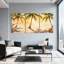 Palmiers, plage tropicale, palmiers, ensemble de 3 impressions sur toile-1476194568