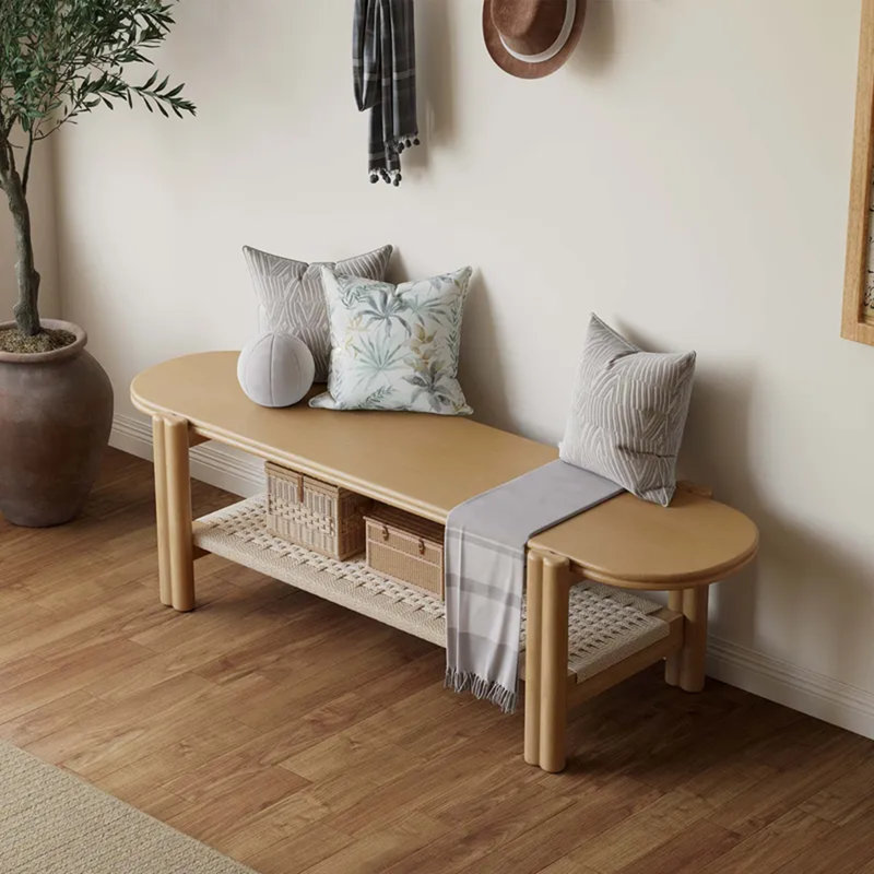 Storage Bench (62.9"), 18.11" H x 62.99" W x 15.74" D, Brown