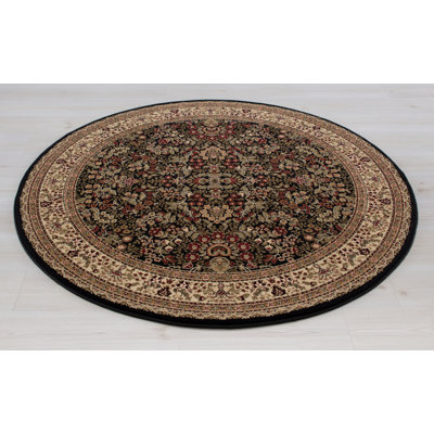Tapis oriental rouge / vert / ivoire Izaiah