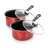 Gibson Everyday Cardinal 7 Piece Nonstick Steel Cookware Set In Red