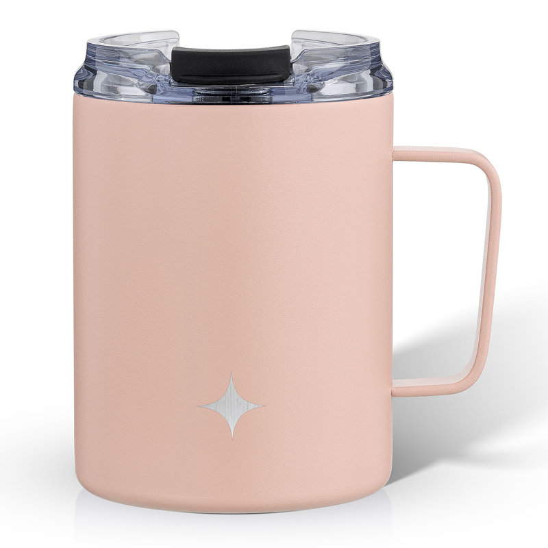 Tasse à café avec poignée JoyJolt, 12 oz., Rose
