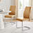 Everson Large High Gloss Extendable Dining Set with 8 Luxury Faux Leather Upholstered Dining Chairs-2119204784