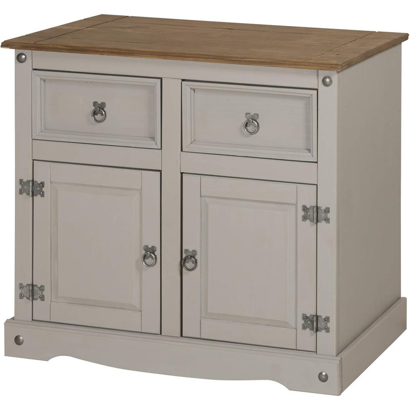Doe 86cm Sideboard, 76cm H x 87cm W x 40cm D, Grey
