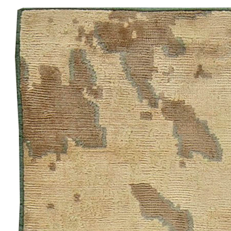 Modern One-of-a-Kind Rectangle 4' X 4'9" Hand Knotted Area Rug