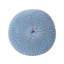 Pouf en coton Beryl, bleu sarcelle