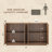 Designer Modern Textured 59'' Three-dimensional Relief Sideboard-1649558317