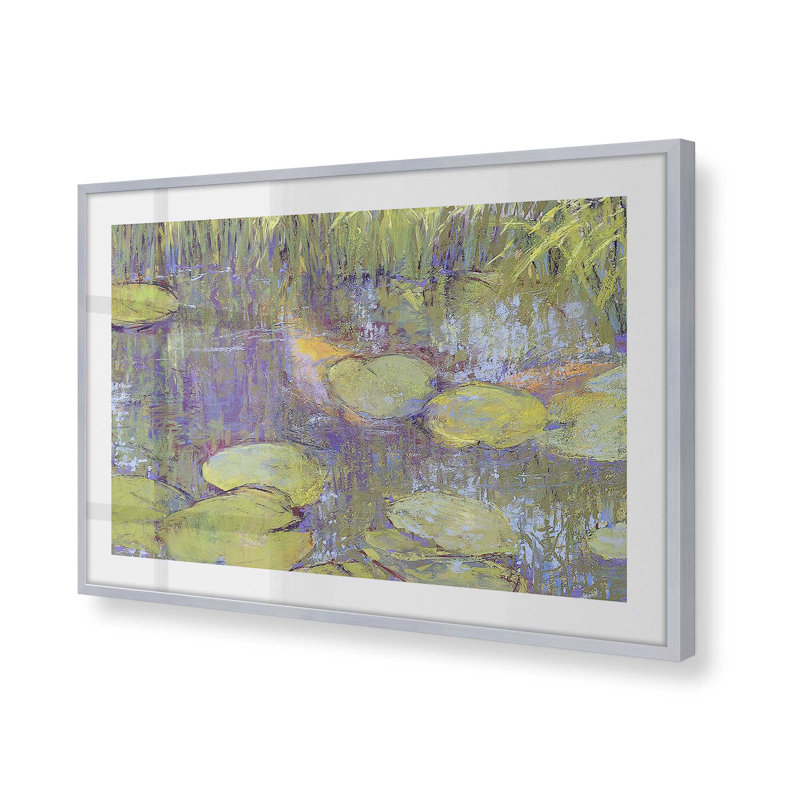 «Game of Shadows» encadré sur papier par Carol Strock Wasson, Chrome poli, H 12,25 po x l 15,25 po x P 1,25 po