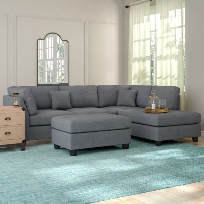 Zoran Upholstered L-Shaped Sectional Right Hand Facing