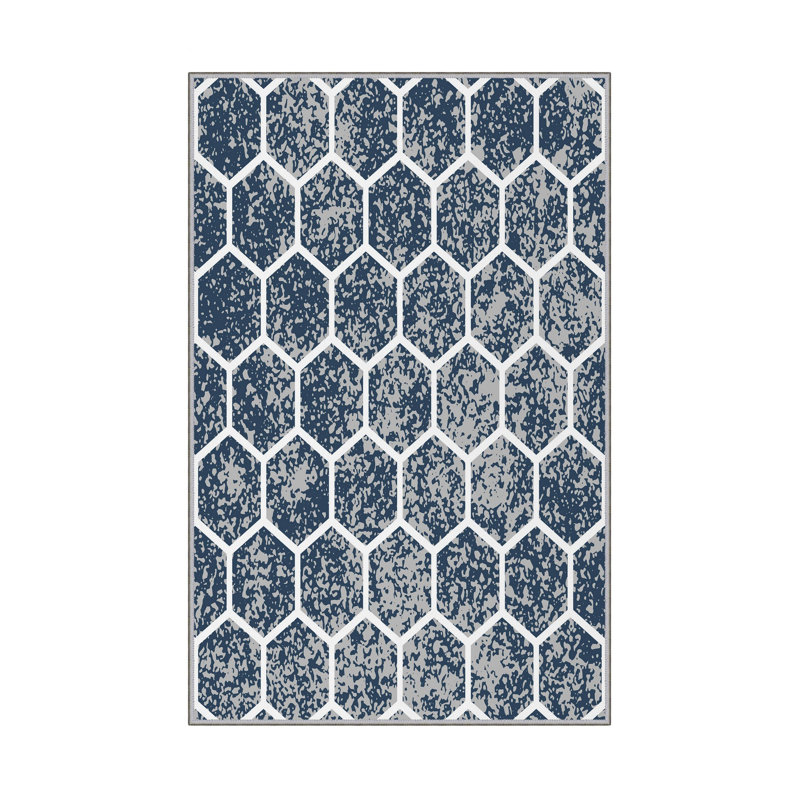 Elegant Hall Carpet, 3D Digital Print Design, 3.9 x 4.9 ft | 100% Polyester, Antibacterial, Non-Slip PVC Dot Underside, Pile Height: 0.04 in, Machine Washable, Perfect for Living Room & Entryway Decor