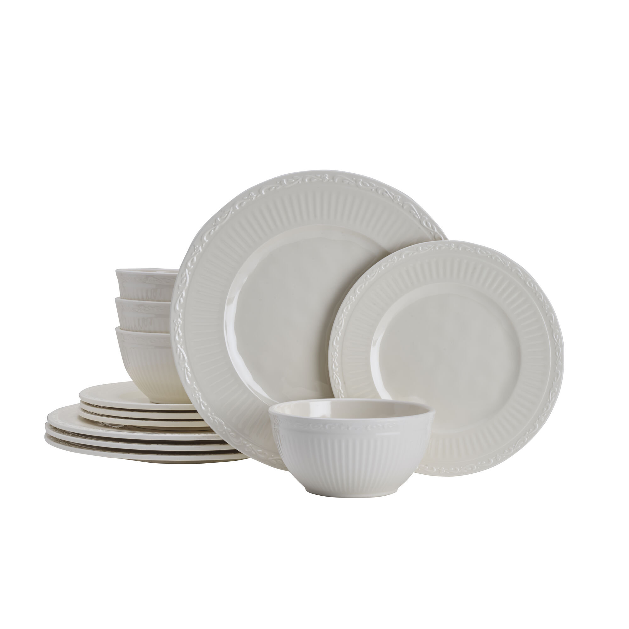Mikasa Italian Countryside 12Pc Dinnerware Set, Service For 4