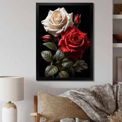 Claria - blanc, rose rouge, éternel amour - impression