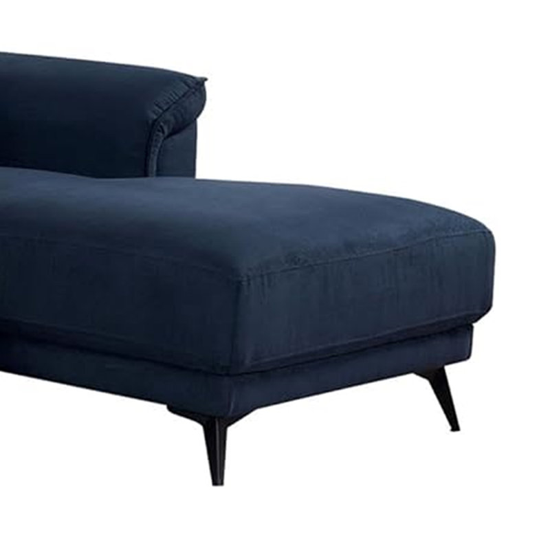 Canapé modulaire Panie, appuis-tête réglables, bleu marine, 99 po, Tissu bleu marine