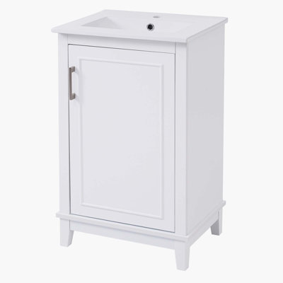 20'' Single Bathroom Vanity with Ceramic Top