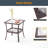 Attif Square Outdoor Side Table , 18.15'' in. W 18.15'' in. D-1496473003