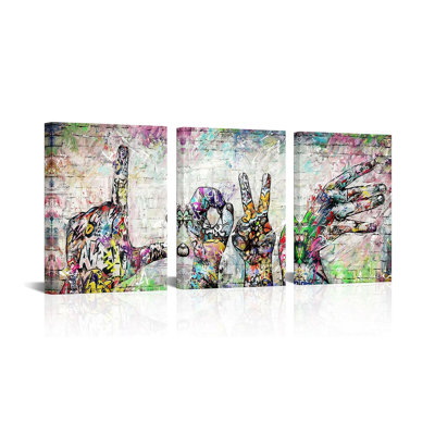3 Piece Wrapped Canvas Wall Art