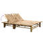 Chaise longue avec coussins en bambou 2 personnes Currin Breeze-1822441622
