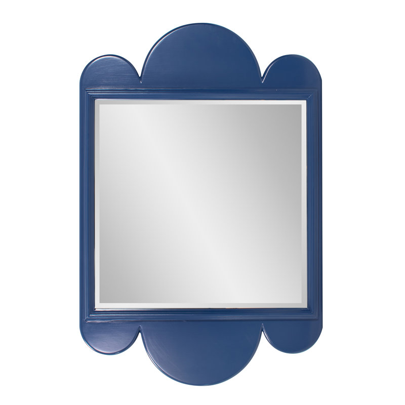 Miroir Scalloped Colony, Bleu colonial