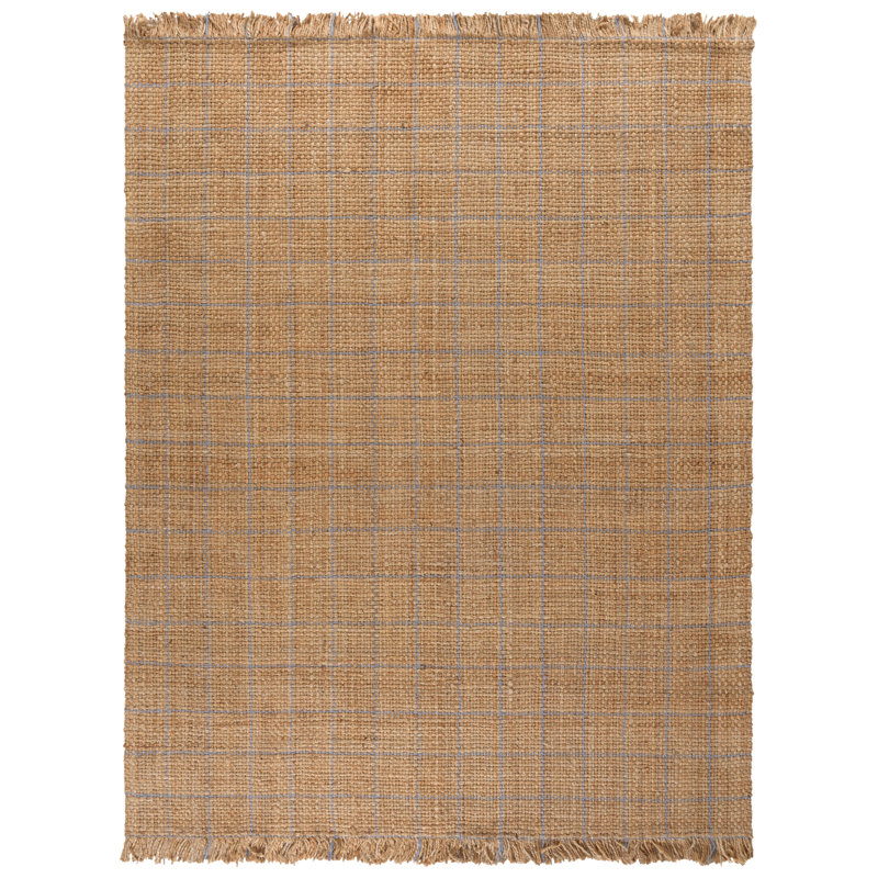 Natural Fiber 602 Hand Woven Jute Geometric Rug, Rectangle 8' x 10'