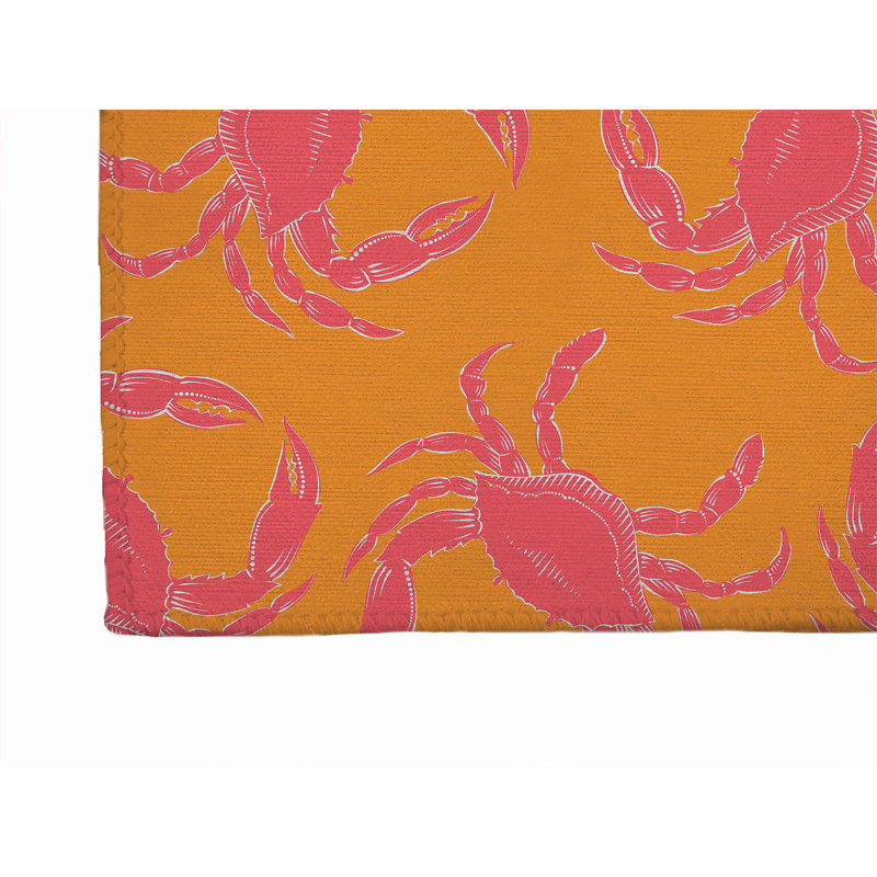 Paillasson Crabby, L 48 po x L 72 po, Orange