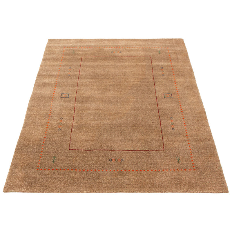 Tapis oriental en laine noué à la main brun Fre