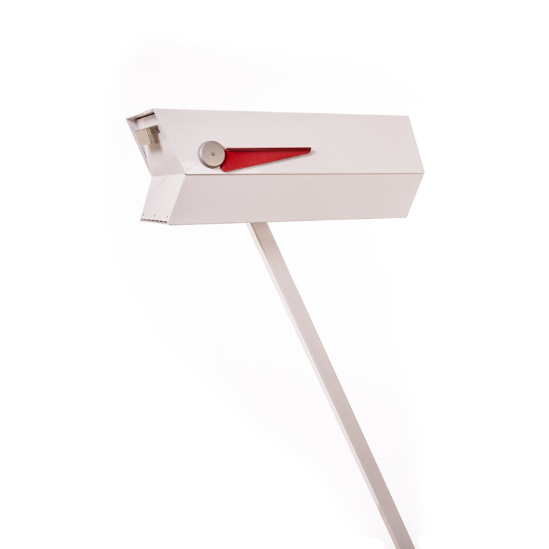 Boîte aux lettres moderne, Blanc