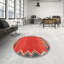 Tapis de zone rouge/gris contemporaine-1577264461