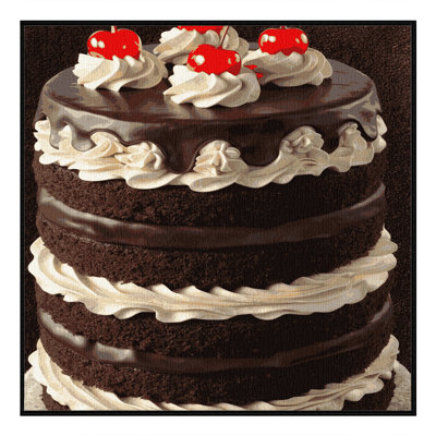  Tapis lavable noir Forest Desserts