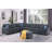 Upholstered L-Shaped Sectional Reversible