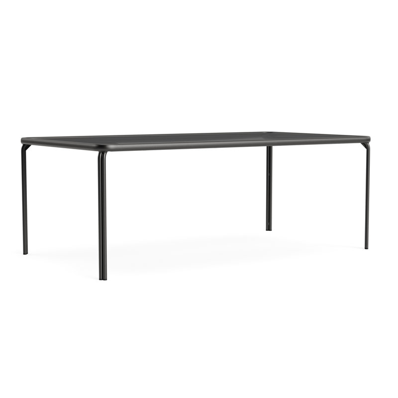 Kantan Outdoor Dining Table, Textured Pewter