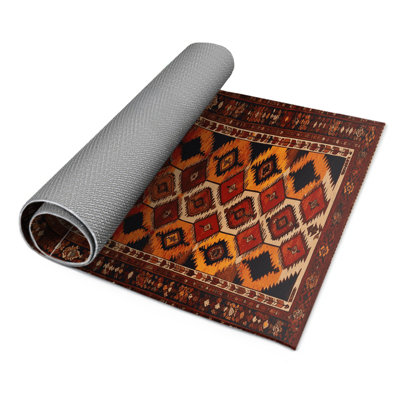 Tapis turc intérieur et extérieur brun