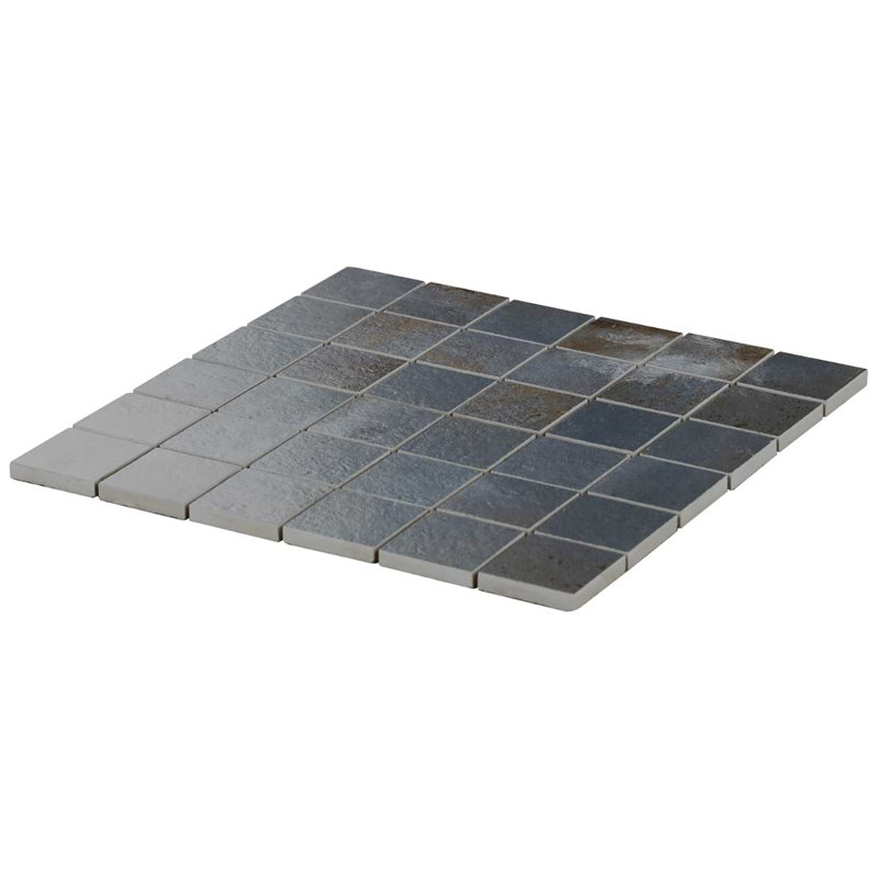 Angela Harris Flatiron 11.81 In. X 11.81 In. Matte Porcelain Floor And Wall Mosaic Tile (0.96 Sq. Ft. / Each), Black