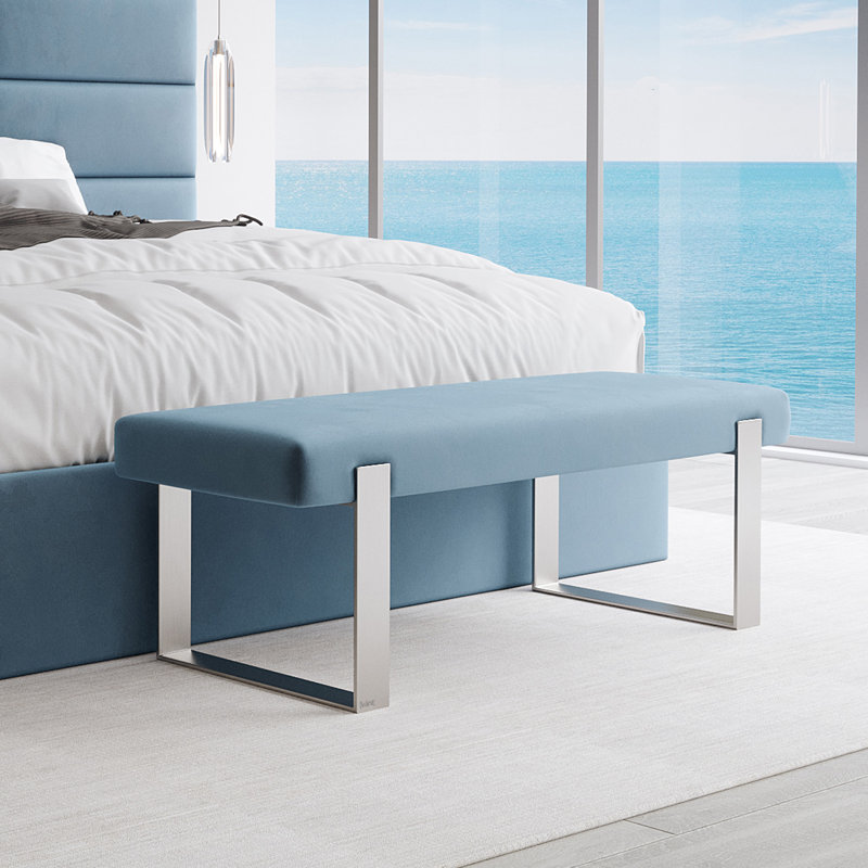 Paschke Storage Bench, Peacock Blue