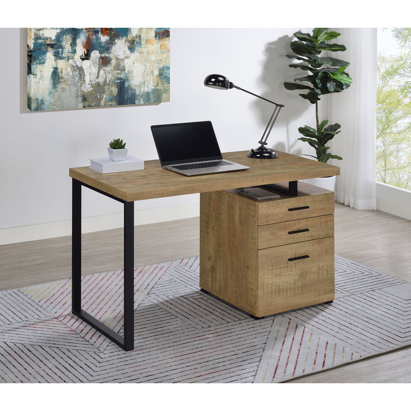 Babken Reversible Desk, Mango/Black