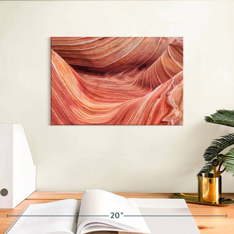 Alvord Wave Rock Formation, H 8 po x l 12 po