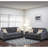 4 In Blue Grey Polyfiber With Comfortable Cushions Solid Pine And Materials