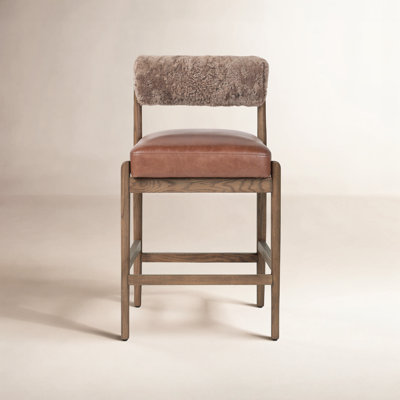 Kalista Upholstered Stool with Solid Wood Frame