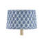 Pembrook - abat-jour conique - grand - bleu, ivoire