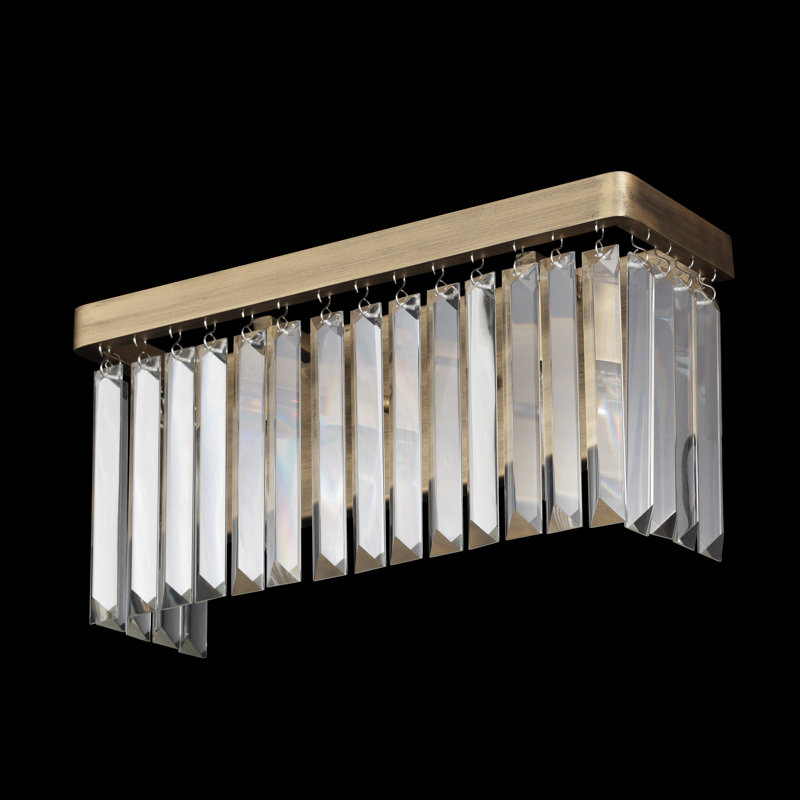 Luminaire de meuble-lavabo social Club - Havane doré - l 14,5 po