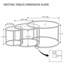Ensemble de 3 tables basses gigognes avec plateau en verre trempé Elowen-1013395207-1013395206