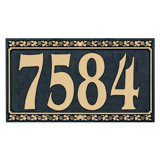 Dresden 1-Line Wall Address Plaque