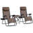 Zero Gravity Chair Set With Side Table, Folding Reclining Chair With Cupholders & Pillows, Adjustable Lounge Chair-1128560776
