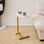 2 pièces, table d'appoint en forme de C blanche, table de bout en C, table d'appoint pour canapé et lit, petite table d'appoint pour petits espaces-562687224-562687227