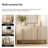 Adora Mid-Century 63" Wood Sideboard Buffet Cabinet With Storage, Modern Credenza With Doors And Adjustable Shelves For Kitchen Living Room, Dining Room-1992981941