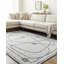 Jules Wool Abstract Area Rug in Gray-2046721302