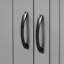 Armoire de rangement pour salle de bain avec portes et tiroir, plusieurs espaces de rangement, tablette réglable, gris
