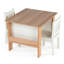 Ensemble de chaise rectangulaire pour enfants