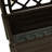 Garden Planter Flower Box With Trellis, Mocha Brown Plastic, Drainer