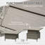 Outsunny 7 Seater Rattan Garden Furniture Set 123 x 55 x 84 cm Grey