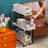 Storage Cart with Wheels Large Capacity Multiple Layers Easy Access Kitchen Organizer Rack Slide-Out Mobile Utility Cart